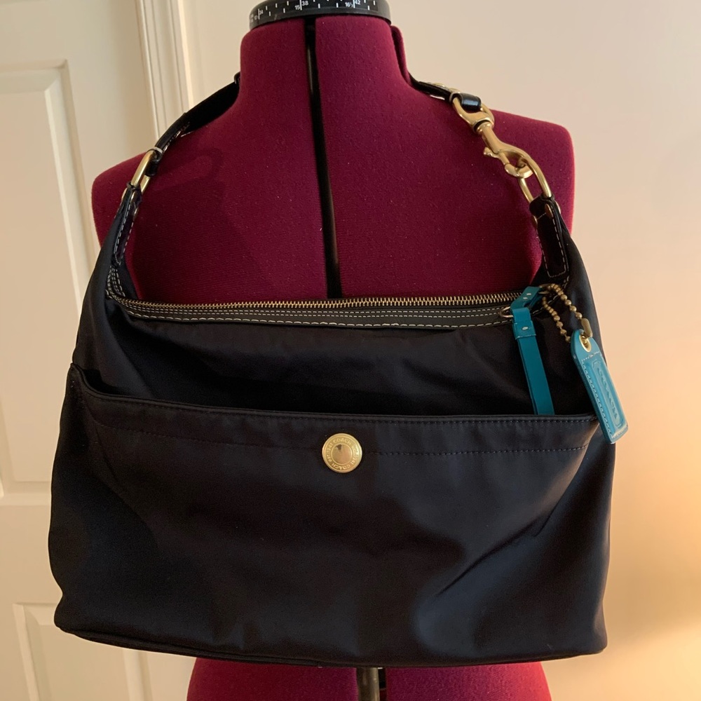 Coach black shoulder bag.